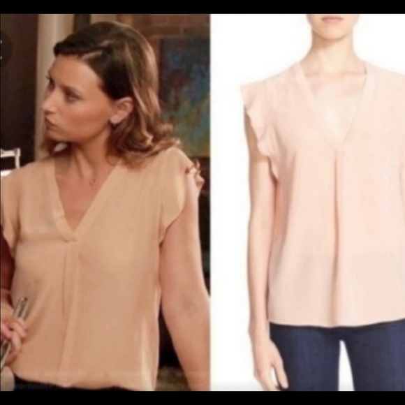 Joie V-neck silk top - Picture 2 of 4
